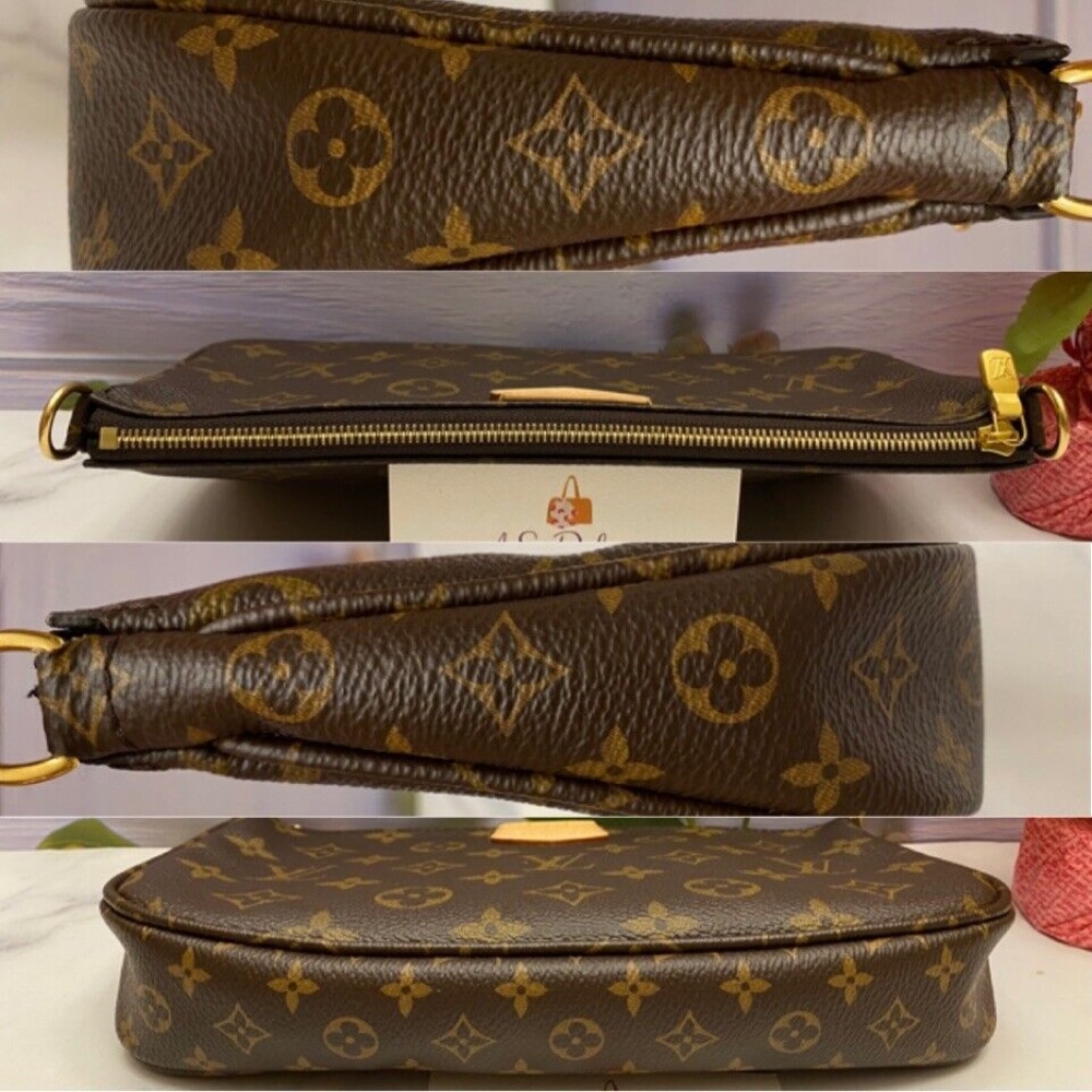 Louis Vuitton Multi Pochette Accessoires Monogram Pink Clutch Crossbody - Picture 5 of 13